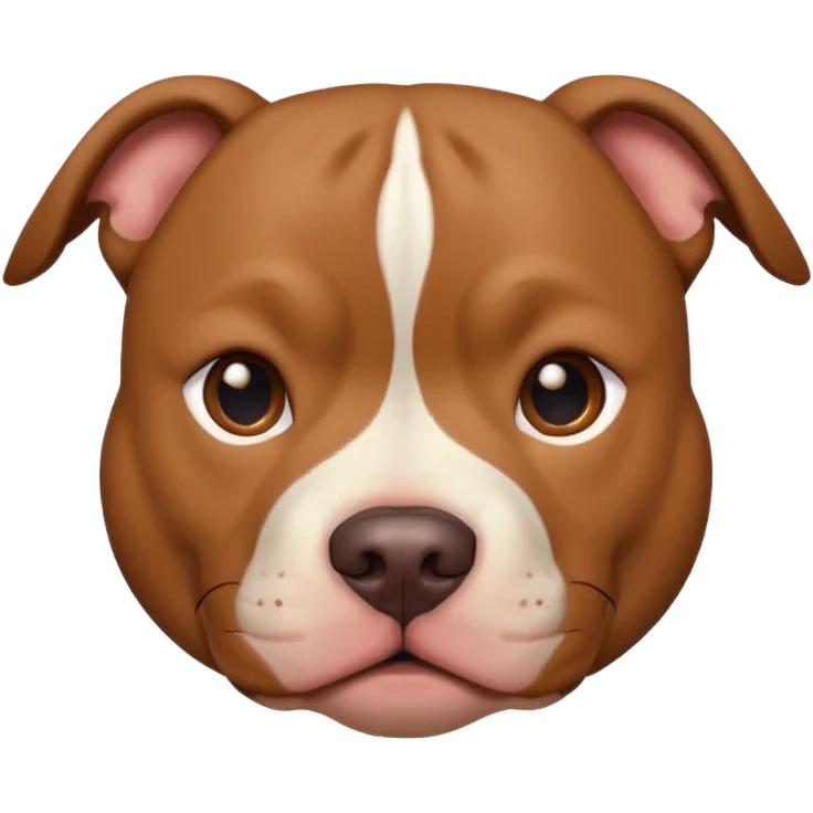 Un pitbull de carita tierna  emoji