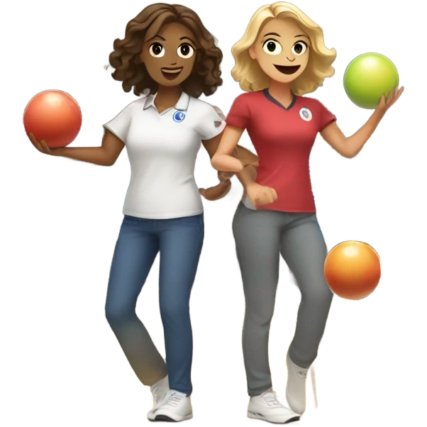 taylor and caitlyn bowling emoji