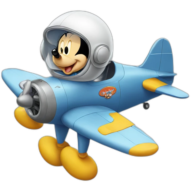 Mickey Mouse aviateur emoji