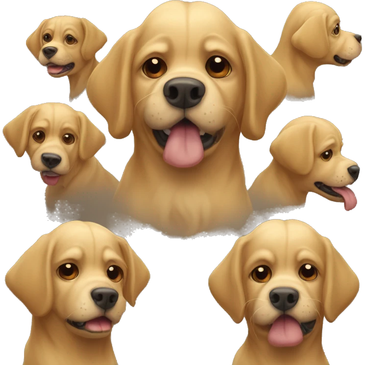 cão com um laço na cabeça  emoji