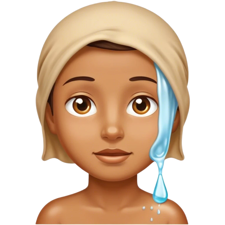 Baby oil on a person emoji