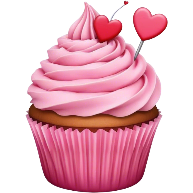 Happy Valentine’s Day cupcake emoji