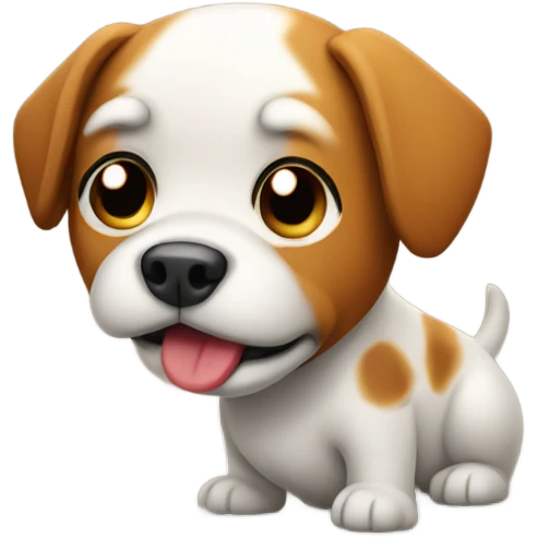 Dog pooping emoji