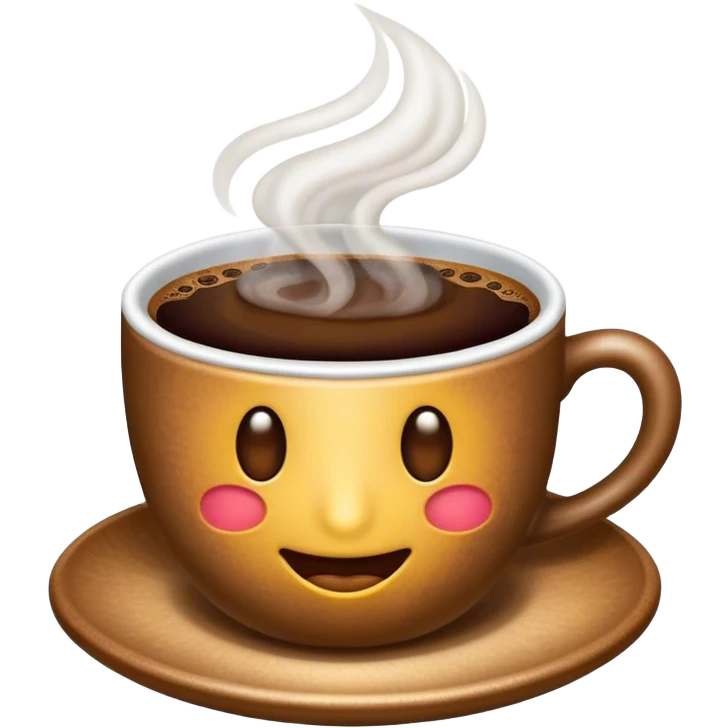 Cinematic Realistic Colombian Coffee Pop Culture Emoji, showcasing a steaming cup of rich, aromatic coffee that epitomizes Colombian culture rendered with detailed textures and warm, inviting lighting. emoji