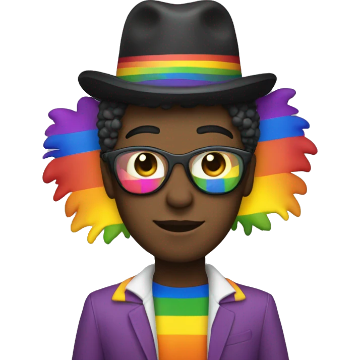 person dressed for gay pride emoji