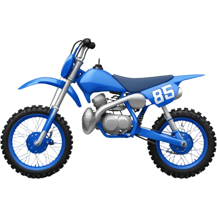 Blue dirt bike 85cc emoji