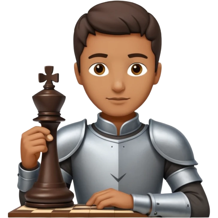 Chess Player holding a knight piece,Chess club. emoji