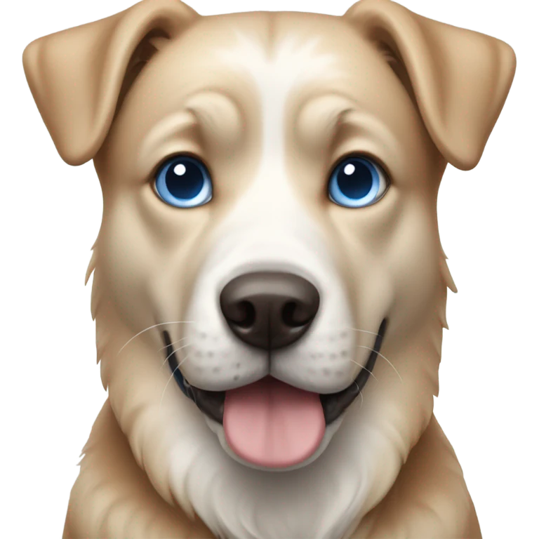 Dog with blue eyes  emoji
