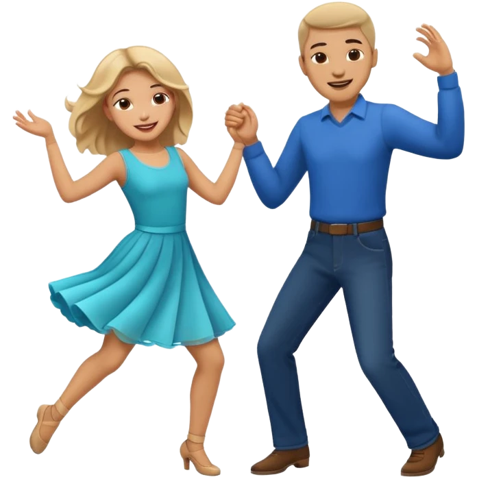 2 dance - man and girl emoji