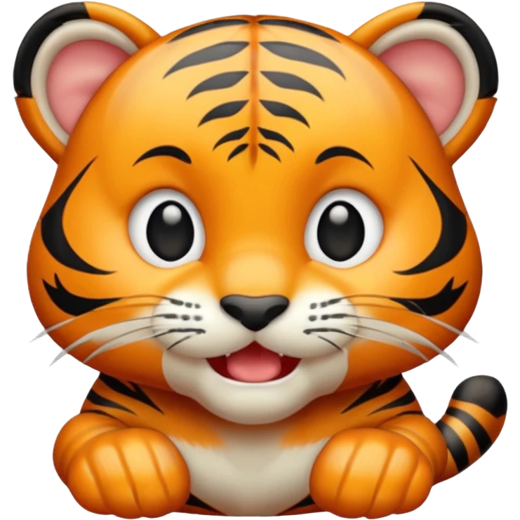 Tiger mewing emoji