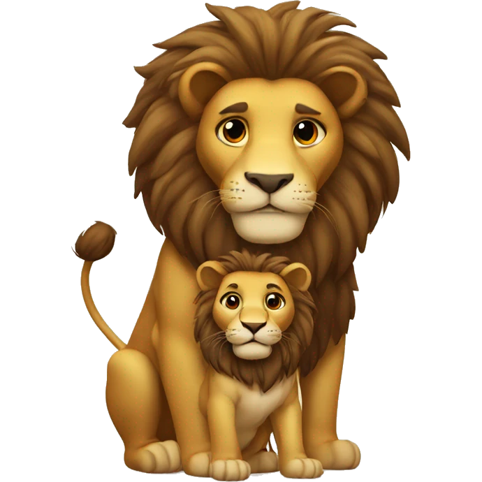 lion couple  emoji