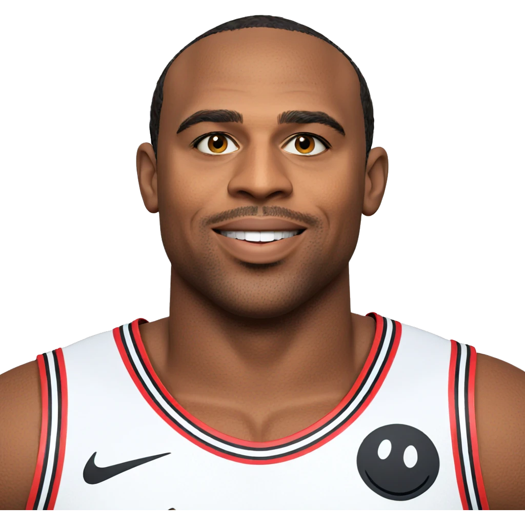 smiling solo dark-skinned athlete emoji