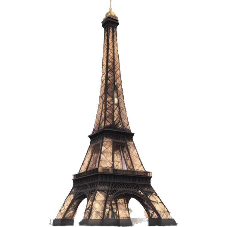 the eiffel tower at night  emoji