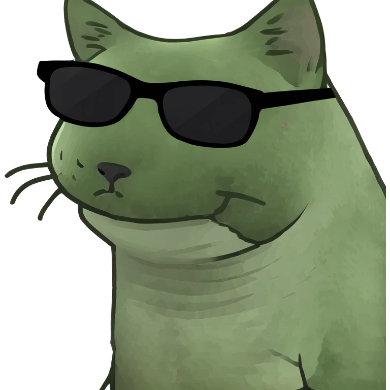 Cat with sunglasses emoji
