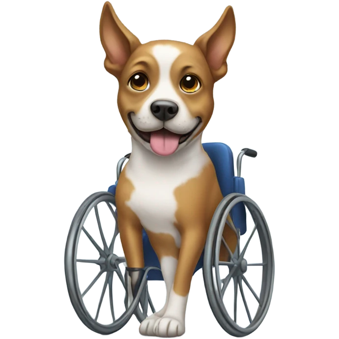 Dog in wheelchair  emoji