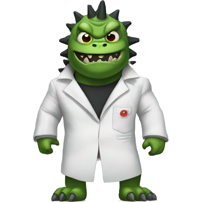 Godzilla dressed as Frankenstein  emoji