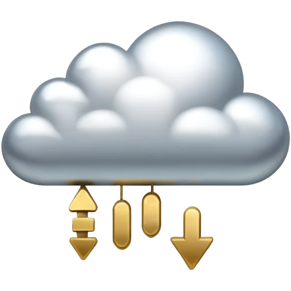 ruble in cloud emoji