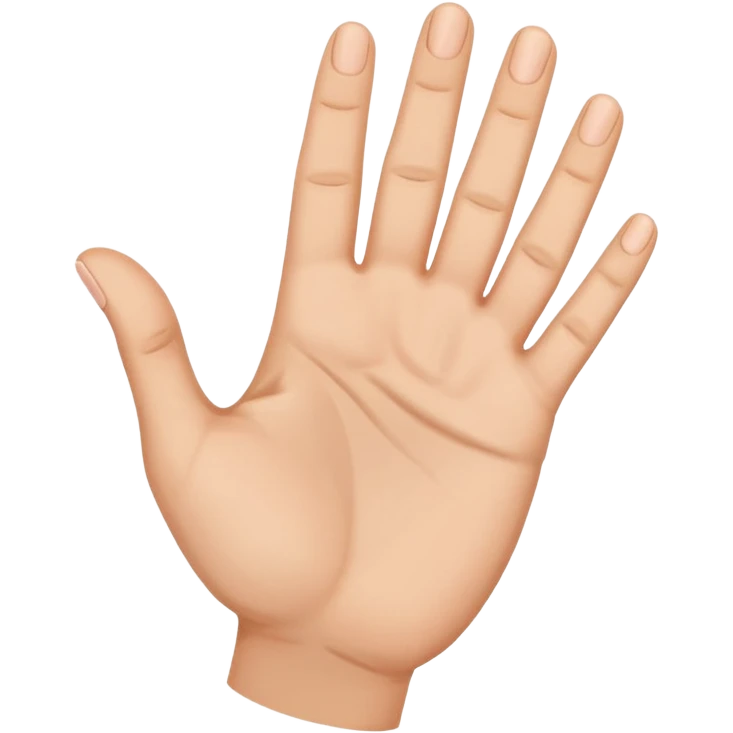 finger raised as if saying just a moment, simple and expressive emoji