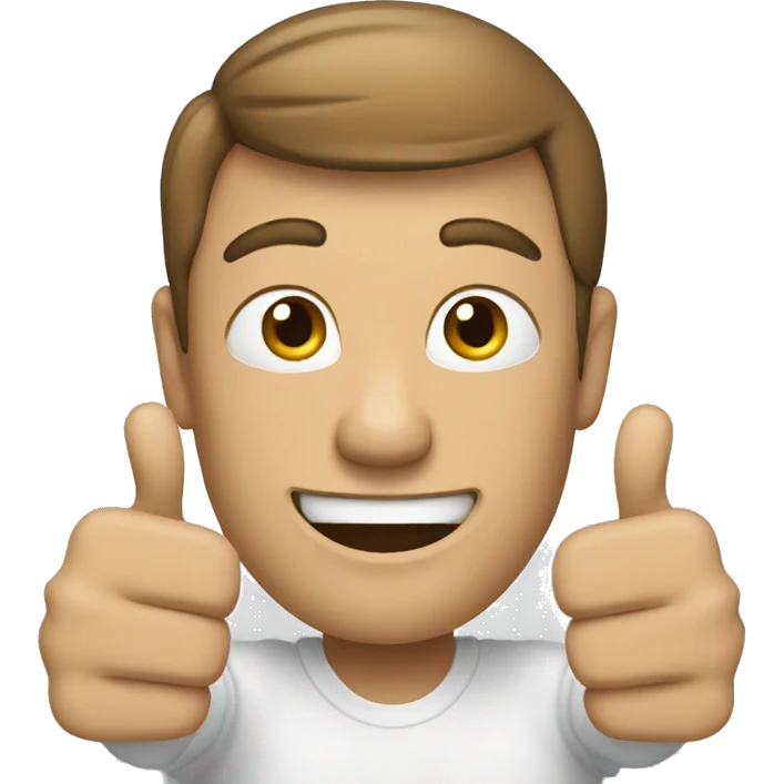 person showing thumbs up emoji