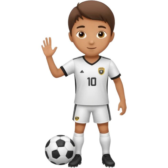 Make a soccer kid emoji