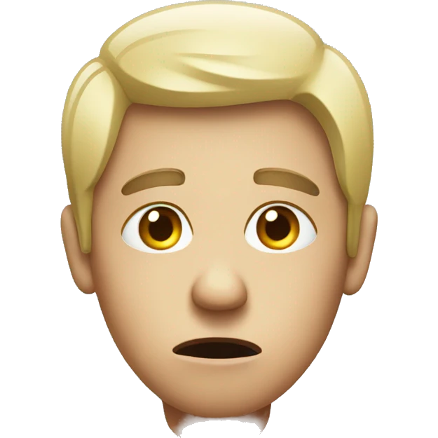 Confused sick person emoji