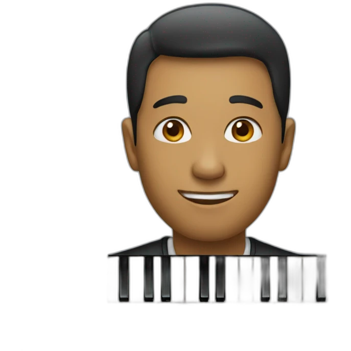 A pianist emoji