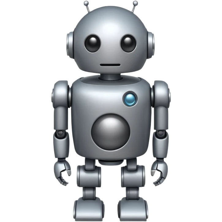round robot,one-eye,full body. emoji