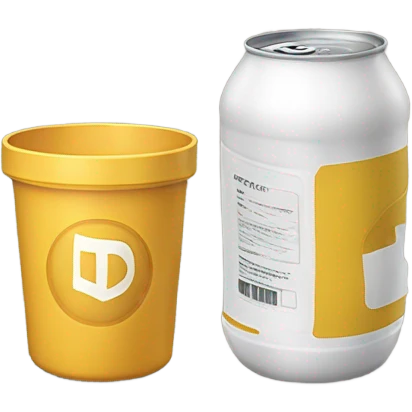 A drink that says delta emoji