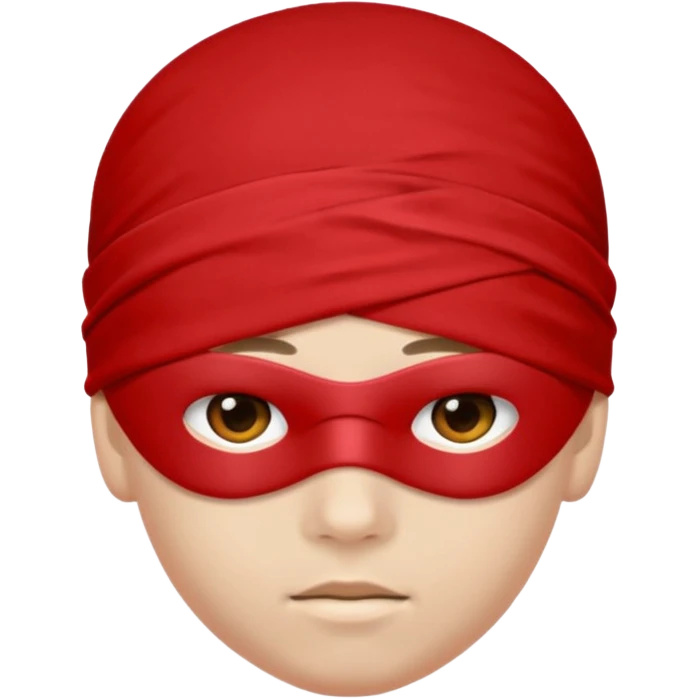 boy + red blindfold emoji