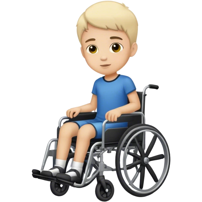 boy on wheelchair em emoji