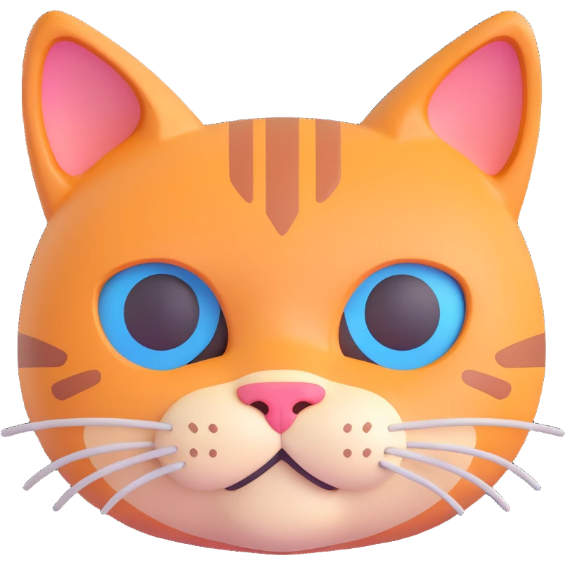 Cat head emoji