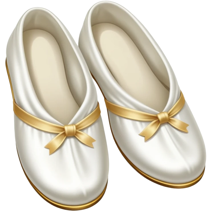white silk slippers and robe emoji