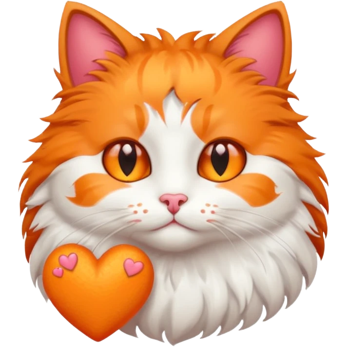Cat with hearts  emoji