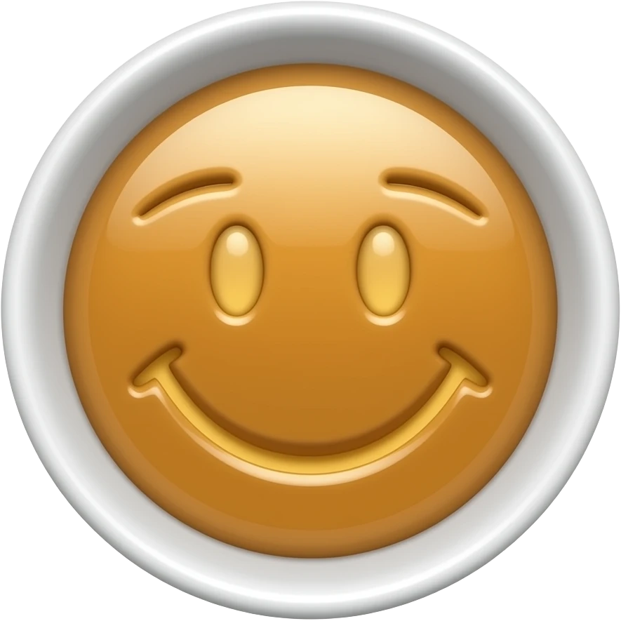 light soy sauce smiling face on bowl emoji