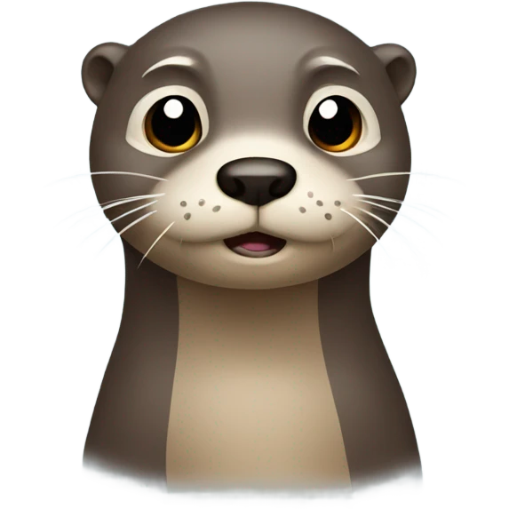 An otter crying emoji