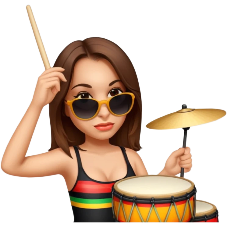 Festive Drummer emoji