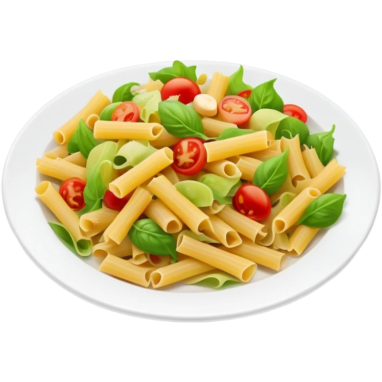 pasta with salad  emoji