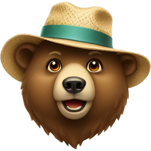 bear with lady hat  emoji