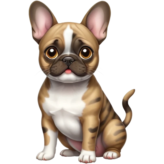 French bull cat  emoji