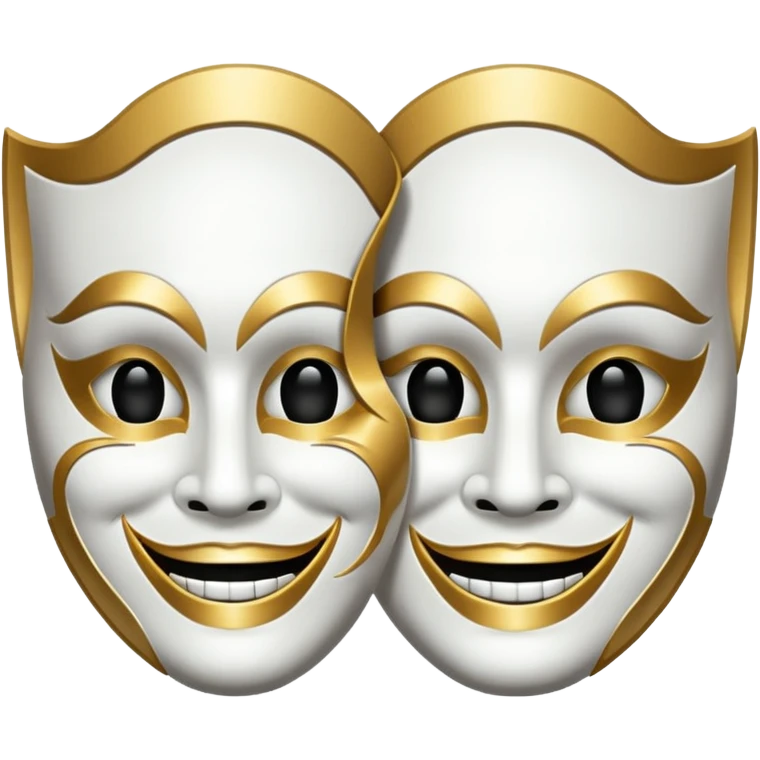 Theatre mask (smiling+tragedy) emoji