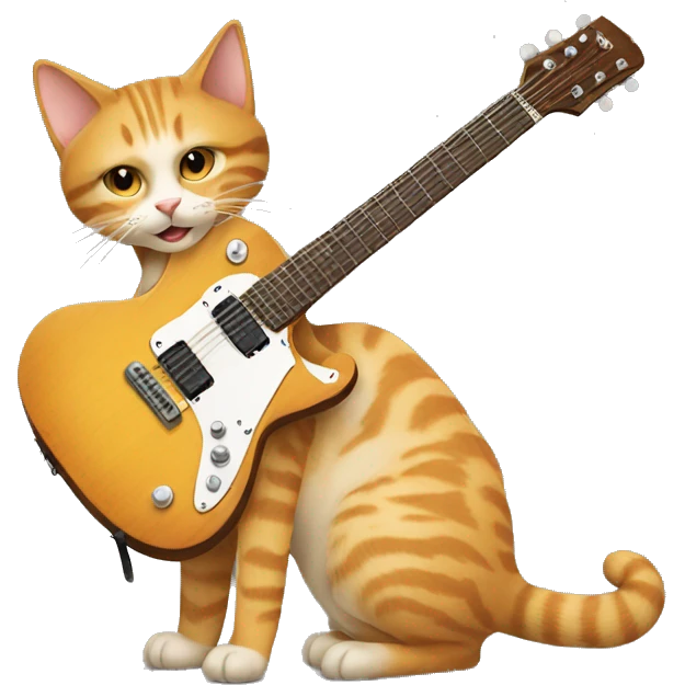 Guitarra cat emoji