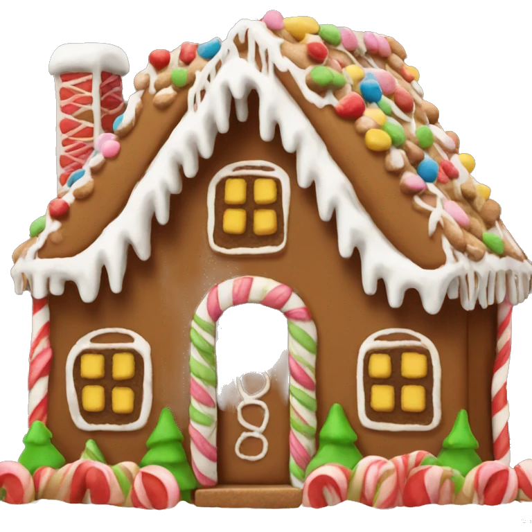 gingerbread house emoji
