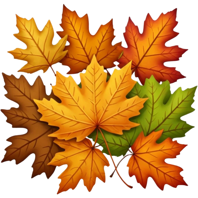 fallen leaves emoji