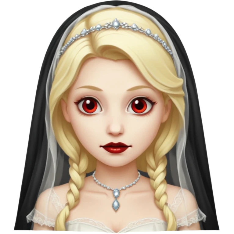 blonde vampire bride emoji