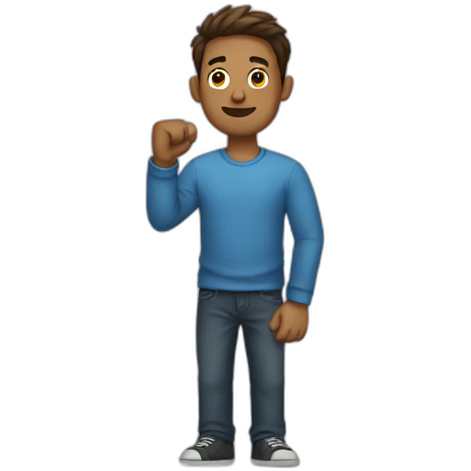One arm  guy emoji