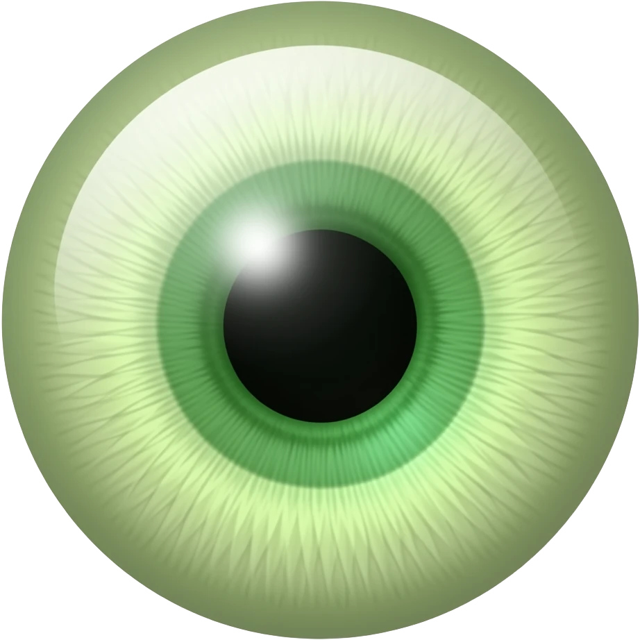 Green eye emoji