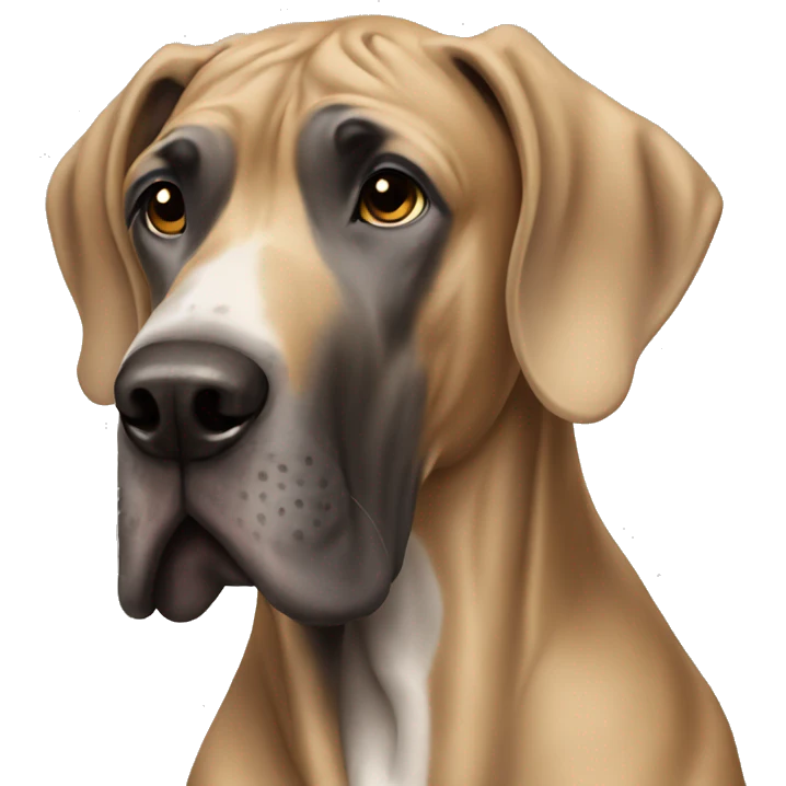 Tan Great Dane  emoji