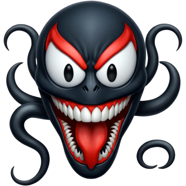 Venom with no pupils  emoji