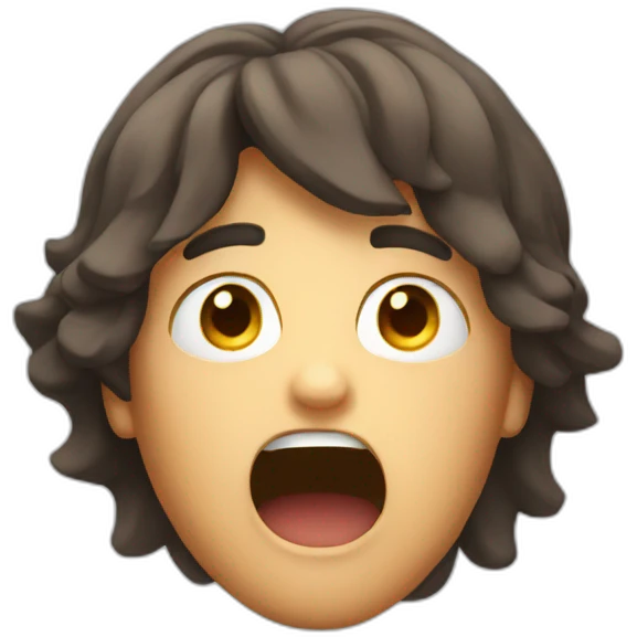 Shock face emoji