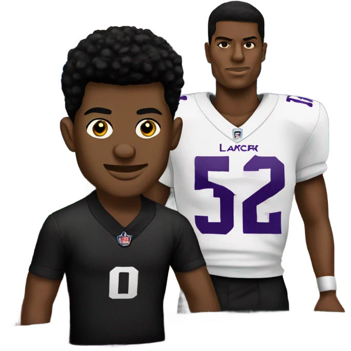 Lamar Jackson wearing his jersey at a blackjack table, show the blackjack table emoji
